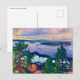 Carte Postale Edvard Munch - Fumée de train