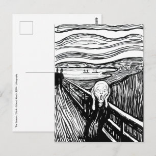Carte Postale Edvard Munch - La lithographie de cri