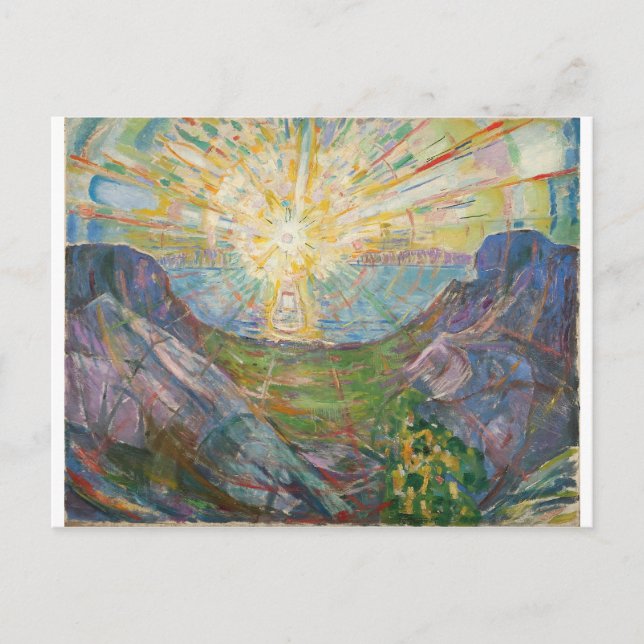Carte Postale Edvard Munch - Le Soleil, 1916 (Devant)