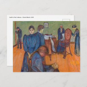 Carte Postale Edvard Munch - Mort dans la salle de tests v2