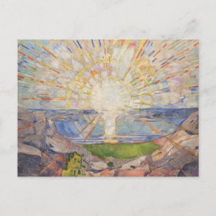 Carte Postale Edvard Munch Peinture murale Le Soleil (Solen) (19