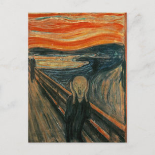 Carte Postale Edvard Munch Peinture The Scream (Skrik) 1893