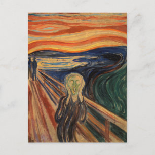 Carte Postale Edvard Munch Peinture The Scream (Skrik) 1910