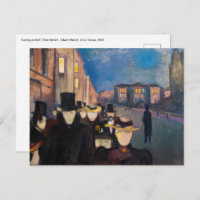 Edvard Munch - Soirée sur Karl Johan Street