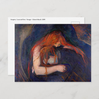 Carte Postale Edvard Munch - Vampire / Amour et douleur