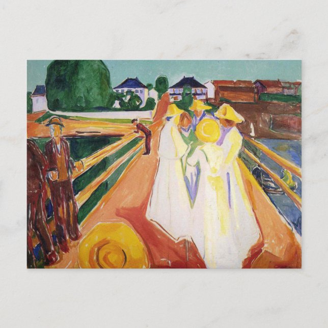 Carte Postale Edward Munch Art Painting (Devant)