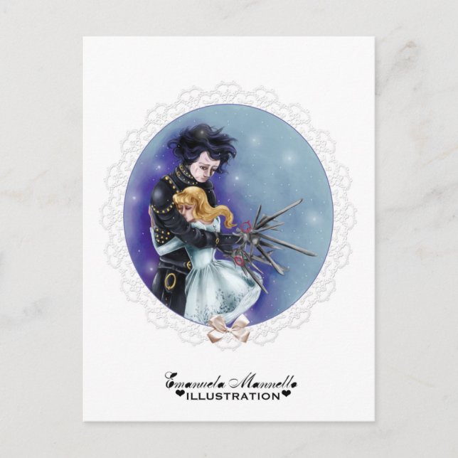 Carte postale Edward scissorhand (Devant)