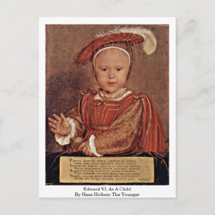Carte Postale Edward Vi. Enfant Par Hans Holbein Le Jeune