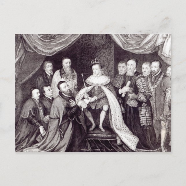 Carte Postale Edward VI Octroi de la Charte (Devant)
