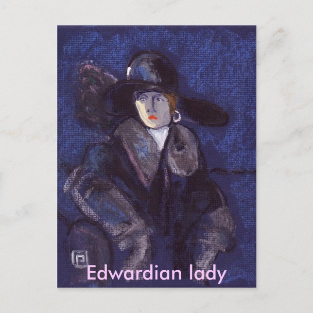 CARTE POSTALE EDWARDIAN LADY (Devant)