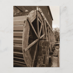 Carte Postale Edwards Water Wheel Sepia