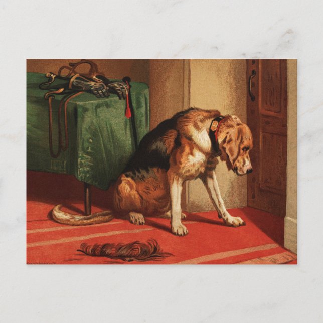 Carte Postale Edwin Henry Landseer | Suspense (1877) (Devant)