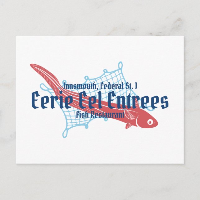 Carte Postale Eerie Eel Entres Restaurants de poissons Innsmouth (Devant)