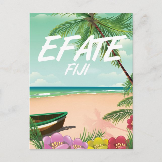 Carte Postale Efate Fiji Pacific affiche de voyage (Devant)