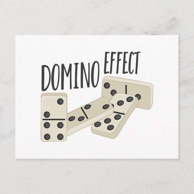 Carte Postale Effet Domino (Devant)
