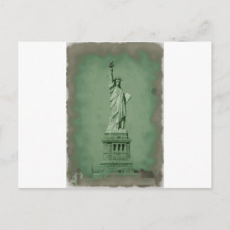 Carte Postale Effet photo endommagé Statue de la Liberté