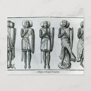 Carte Postale Effigies des Templiers de Chevalier