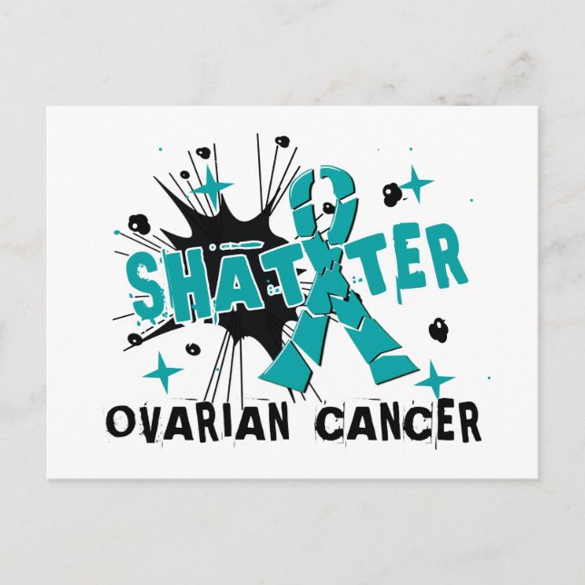 Carte Postale Effraction du cancer de l'ovaire (Devant)