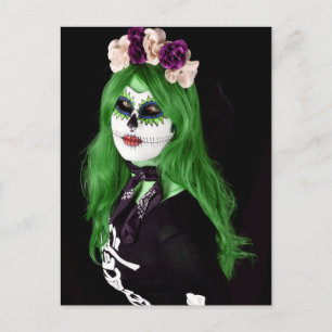 Carte postale Effrayant de la nuit d'Halloween