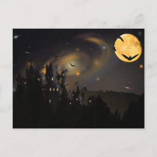 Carte postale Effrayant Halloween Night with Owls