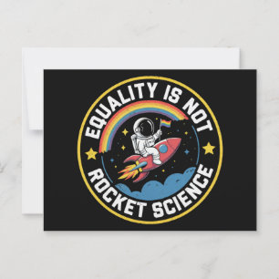 Carte Postale Égalité LGBT Pas de science-fusion Fierté Allié