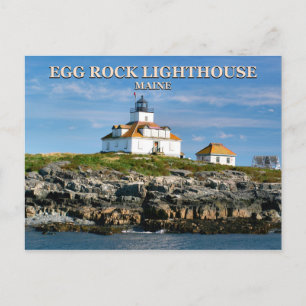 Carte Postale Egg Rock Lighthouse, Bar Harbour Maine Postcard