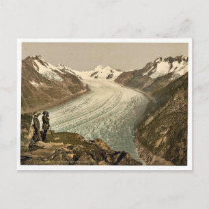 Carte Postale Eggishorn, Grand Aletsch Glacier, avec Jungfrau, M