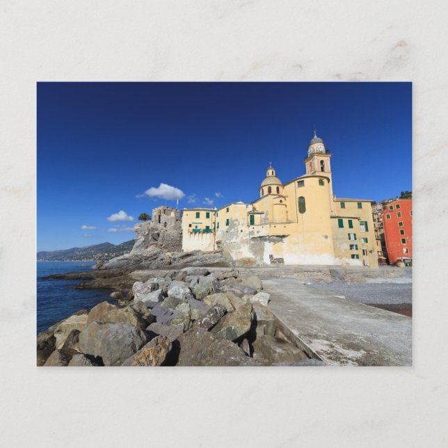 Carte Postale Église à Camogli (Devant)