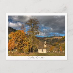 Carte Postale Église à Corbu