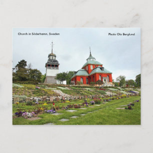 Carte Postale Eglise à Söderhamn, Suède, Pho...