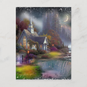Carte Postale Église Art de la Maison du Seigneur
