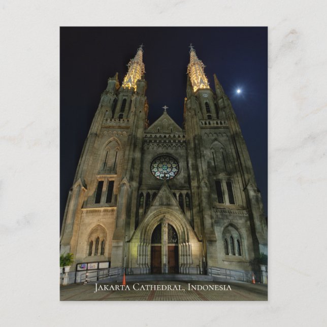 Carte Postale Église catholique de la cathédrale Architecture né (Devant)