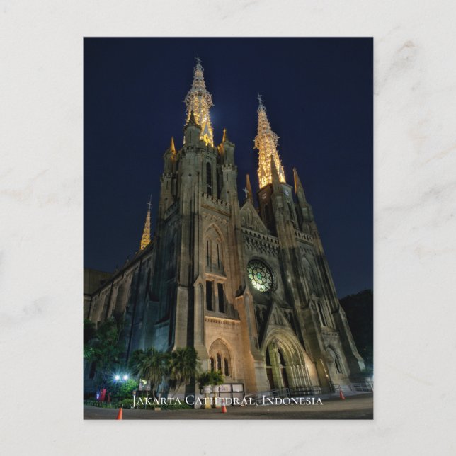 Carte Postale Église catholique de la cathédrale Architecture né (Devant)