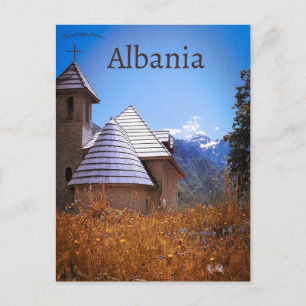 Carte Postale Église catholique de Théth dans le comté de Shkodë