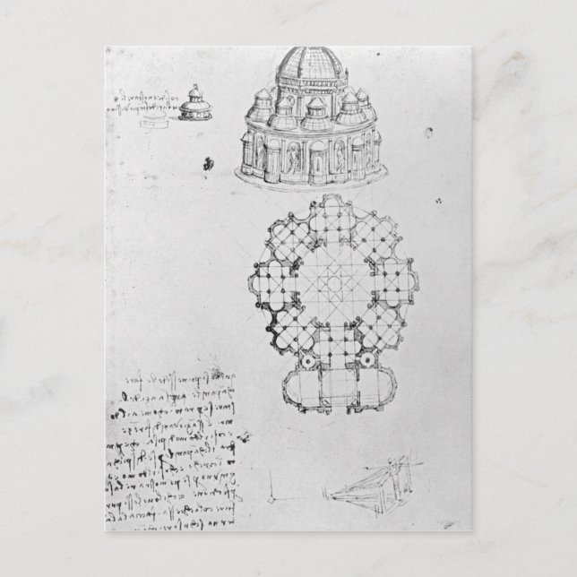 Carte Postale Église centralisée et ingénierie maritime (Devant)