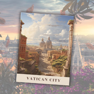 Carte Postale Église chrétienne du Vatican Art Vintage voyage