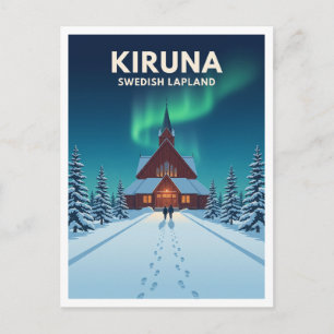 Carte Postale Église de Kiruna en Suède