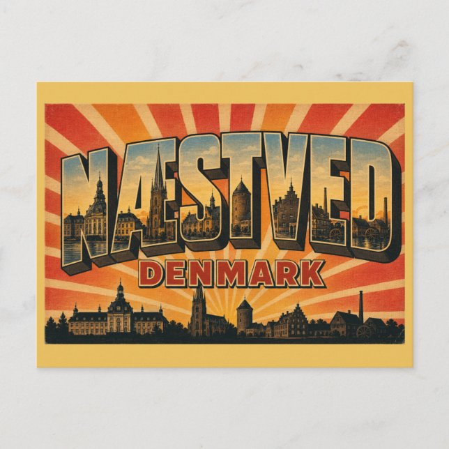 Carte Postale Église de Næstved Danemark (Devant)