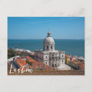 Carte Postale Eglise de Père Noël Engracia à Lisbonne, Portugal