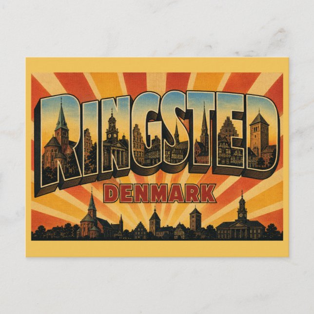 Carte Postale Église de Ringsted Danemark (Devant)