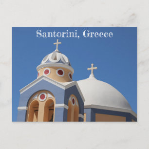 Carte Postale Église de Santorin en Grèce 