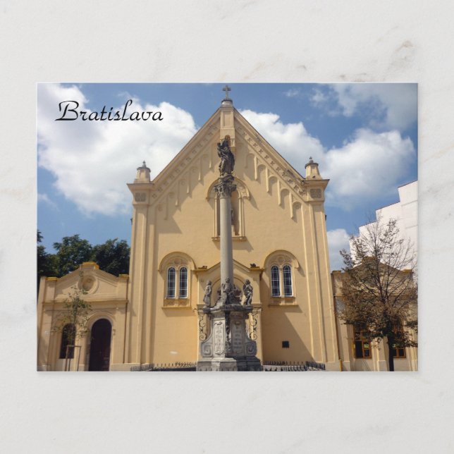 Carte Postale église des capucins de Bratislava (Devant)