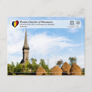 Carte Postale Église des Saints Archanges de l'UNESCO à Surdesti