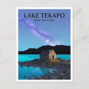 Carte Postale Église du Bon Berger, lac Tekapo