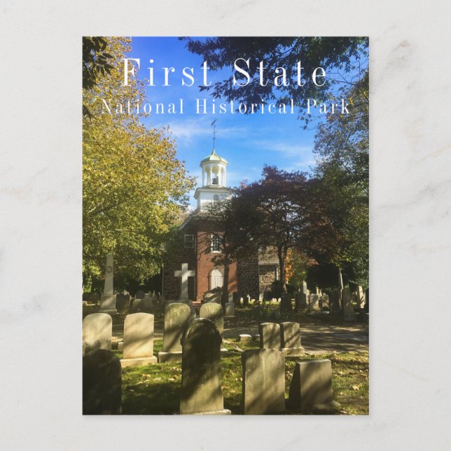 Carte Postale Église et cimetière des anciens Suédois, Premier é (Devant)