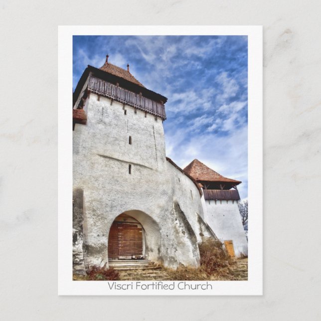 Carte Postale Église fortifiée de Viscri (Devant)