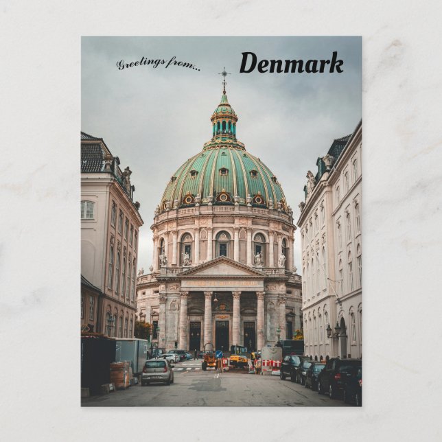 Carte Postale Église Frederik Copenhague Danemark (Devant)