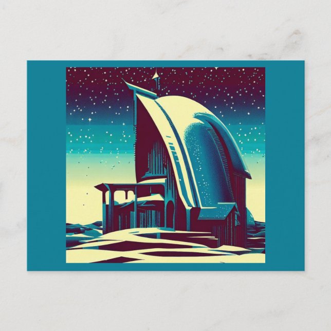 Carte Postale Église futuriste SF 1 (Devant)