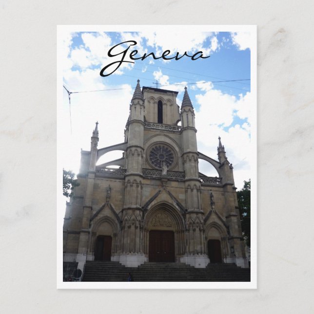 Carte Postale église genève (Devant)