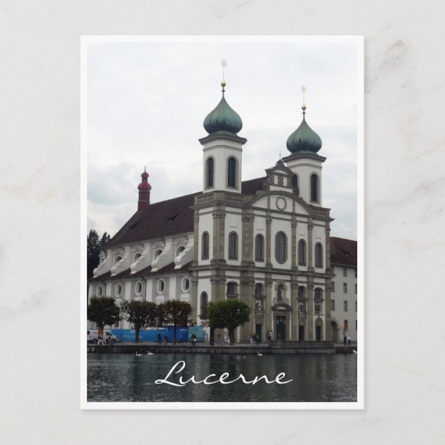 Carte Postale église jesuit lucerne (Devant)